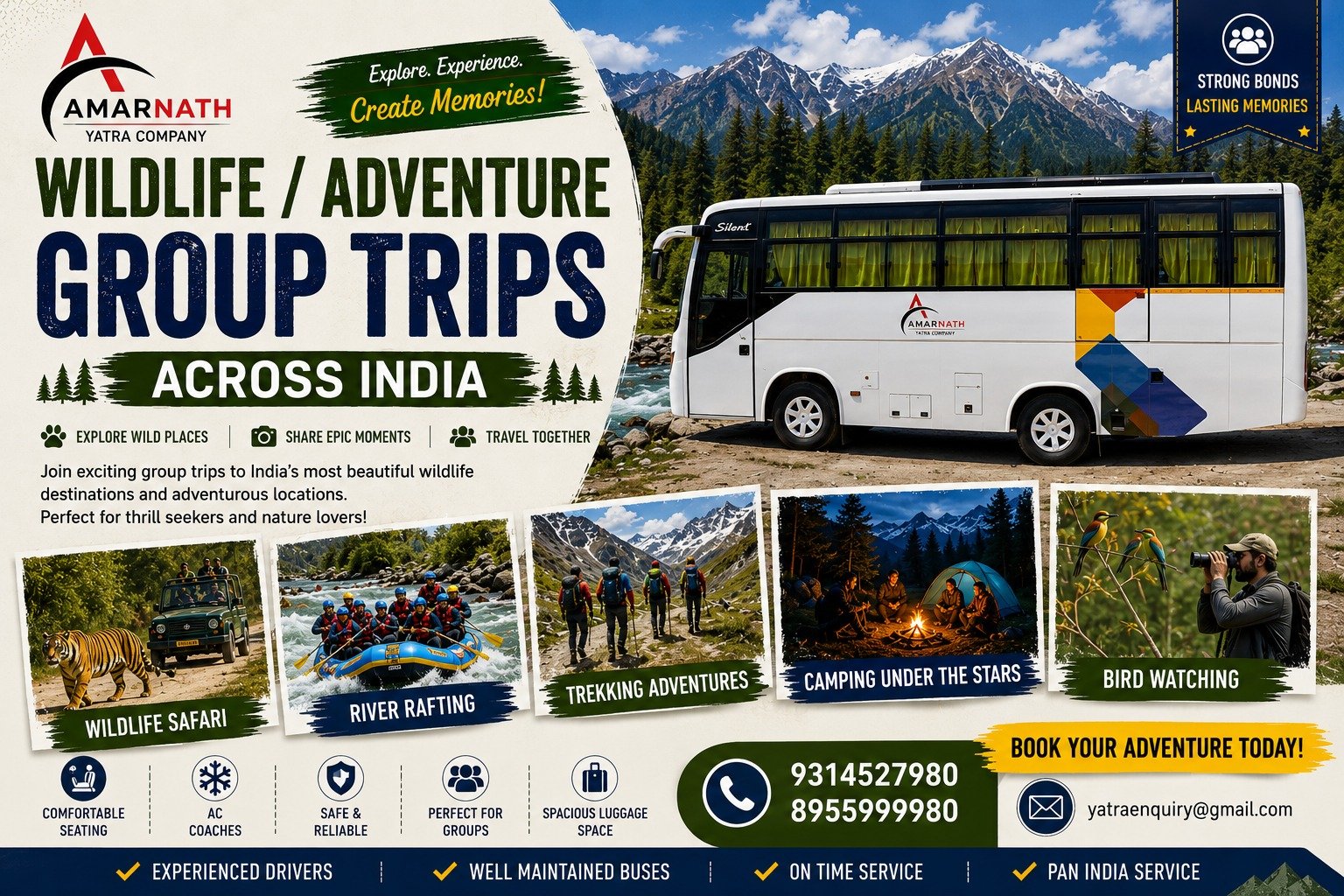Wildlife & Adventure Group Trips