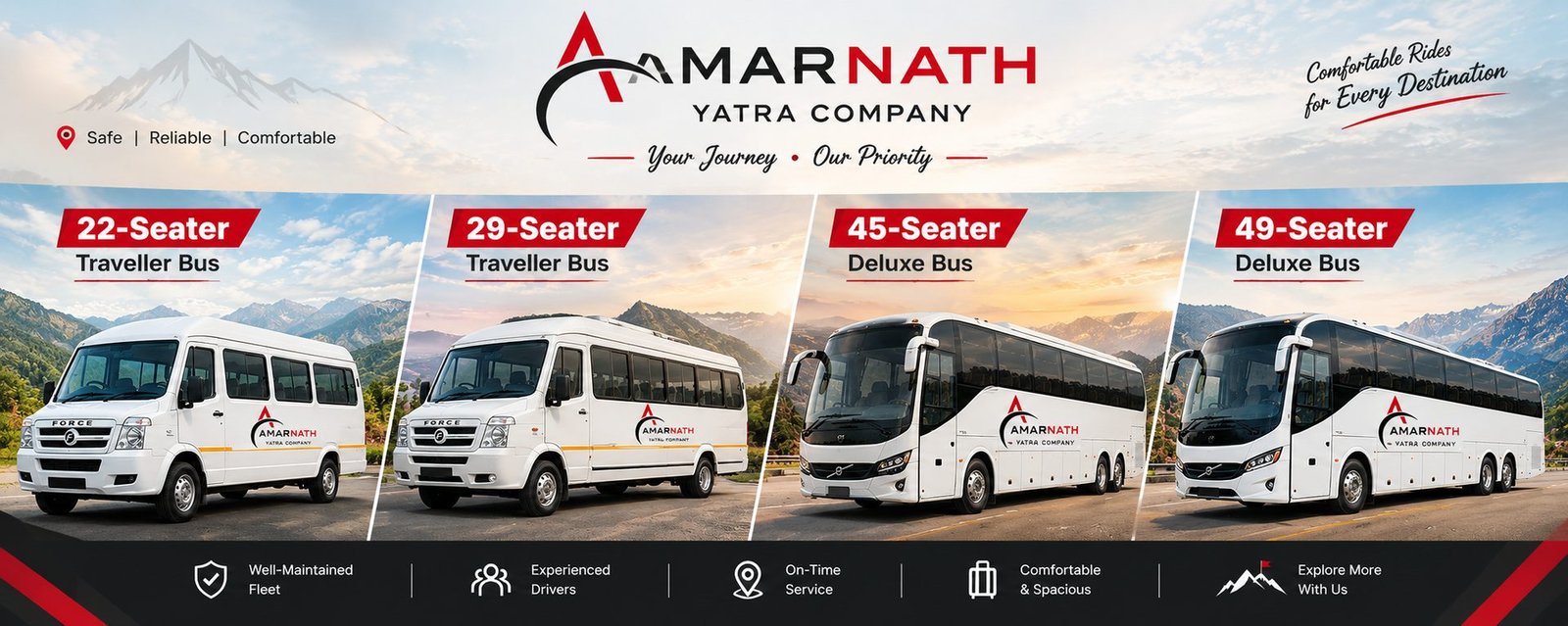 Luxury bus fleet